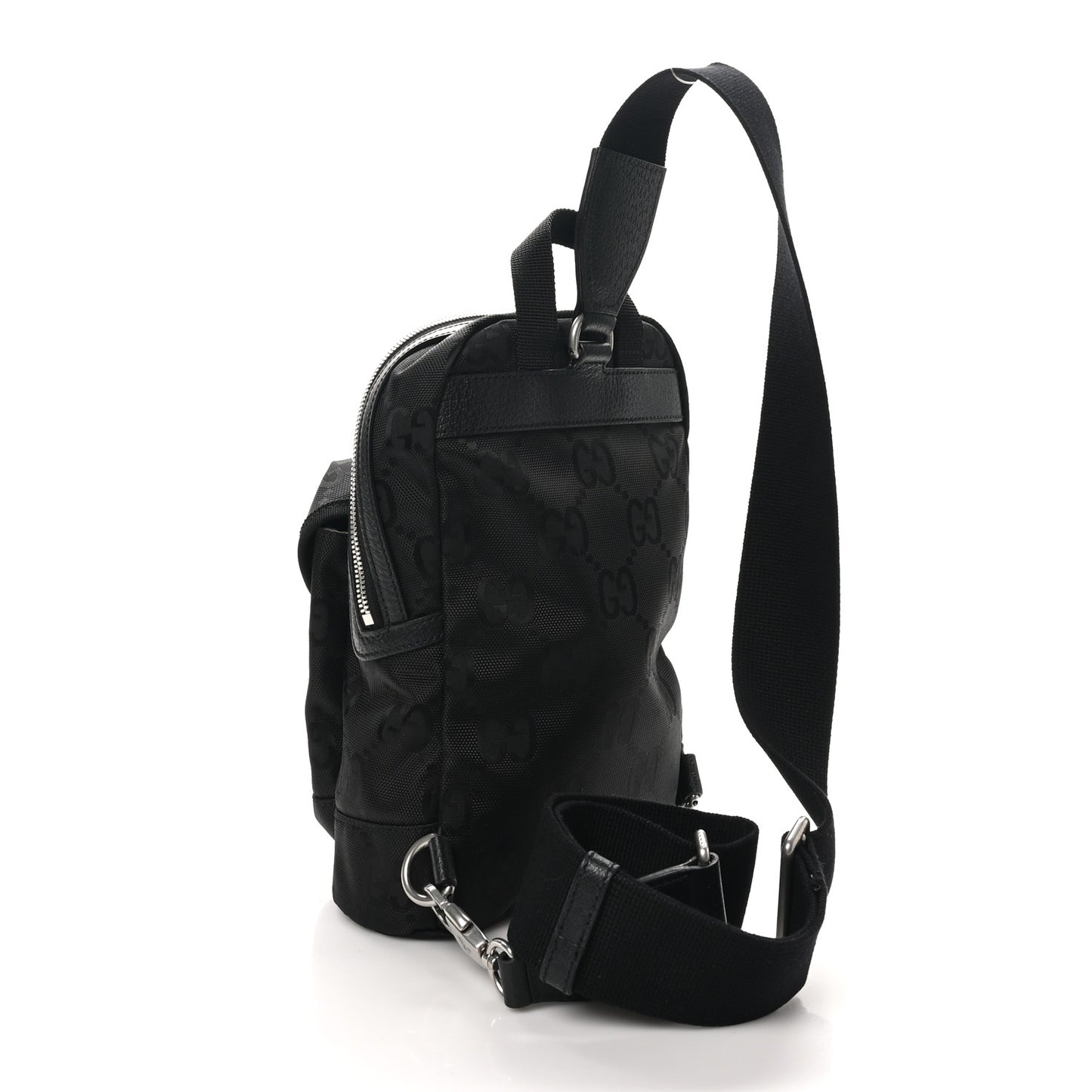 Econyl Nylon Monogram Off The Grid Sling Backpack Black
