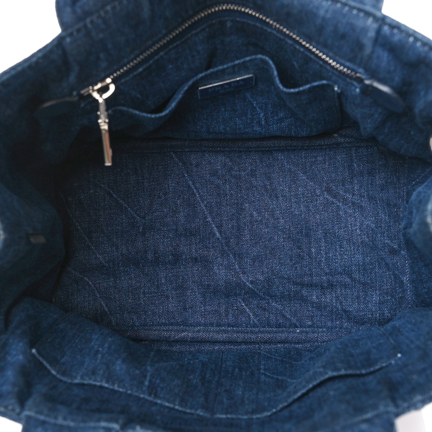 Canapa Denim Crystal Studded Tote Avio