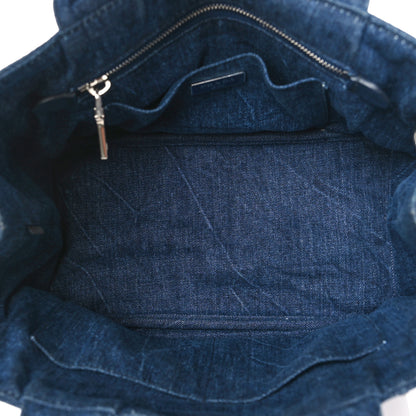 Prada Canapa Denim Crystal Studded Tote Avio 5 of 8