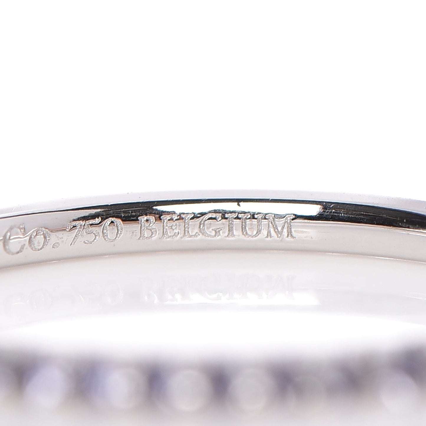 18K White Gold Iolite Metro Ring 48 4.5