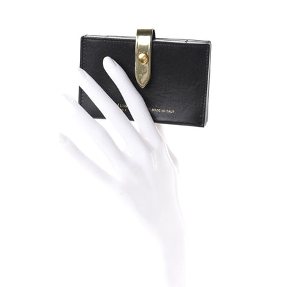 Celine Smooth Calfskin Accordion Card Holder Black Gold 2 of 7