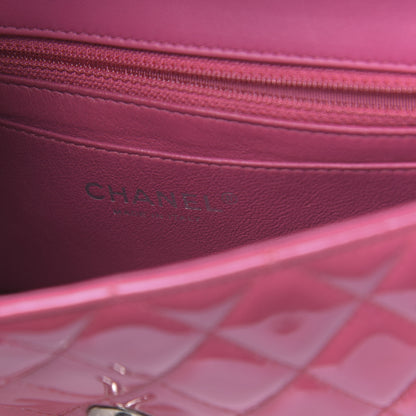 Chanel Patent Quilted Mini Rectangular Flap Fuchsia 6 of 11