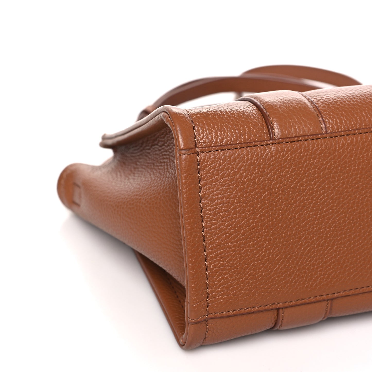 Grained Calfskin Small The Tote Bag Argan Oil