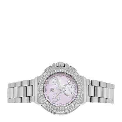 Tag Heuer Stainless Steel Diamond Bezel Pink Mother of Pearl 37mm Formula 1 Quartz Watch CAC1311 2 of 5