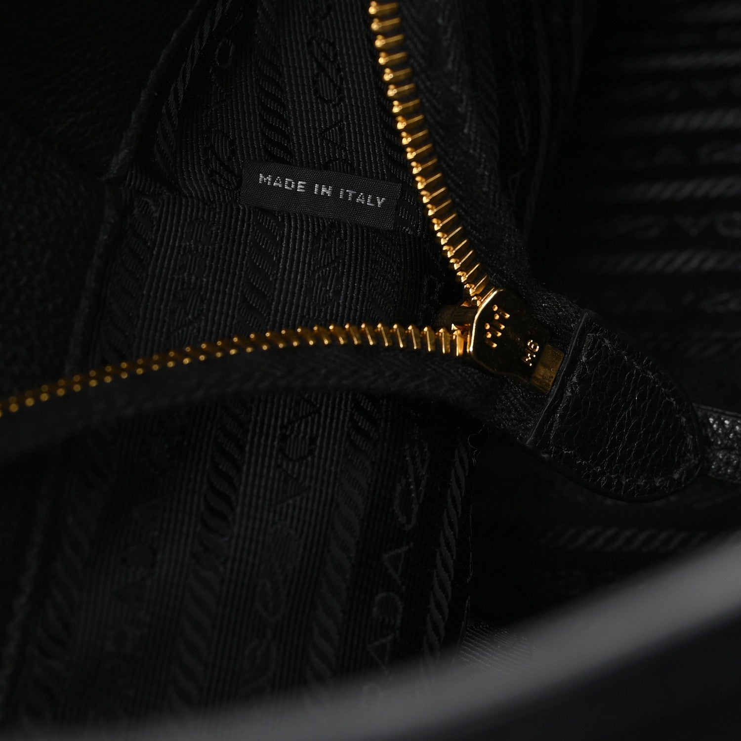 Prada Vitello Daino Pocket Shopping Tote Black 7 of 10