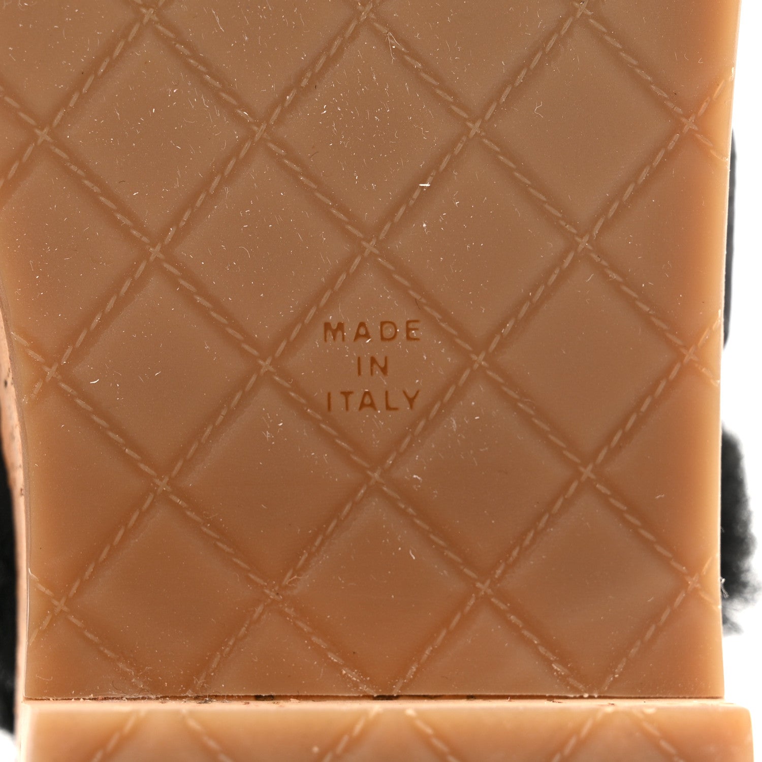 Chanel Suede Calfskin Shearling Turn Lock Clogs 41 Black 8 of 10