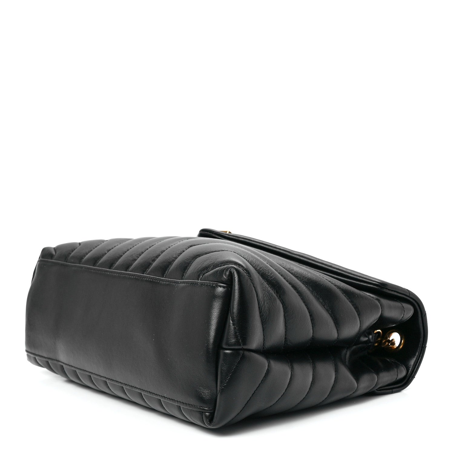 Saint Laurent Calfskin Y Quilted Monogram Medium Loulou Chain Satchel Black 10 of 12