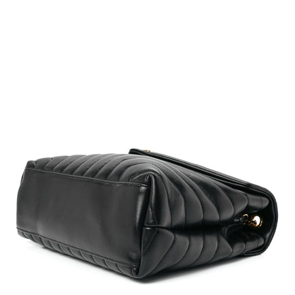 Saint Laurent Calfskin Y Quilted Monogram Medium Loulou Chain Satchel Black 10 of 12