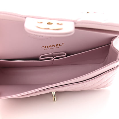 Chanel Caviar Quilted Medium Double Flap Light Pink 5 of 9