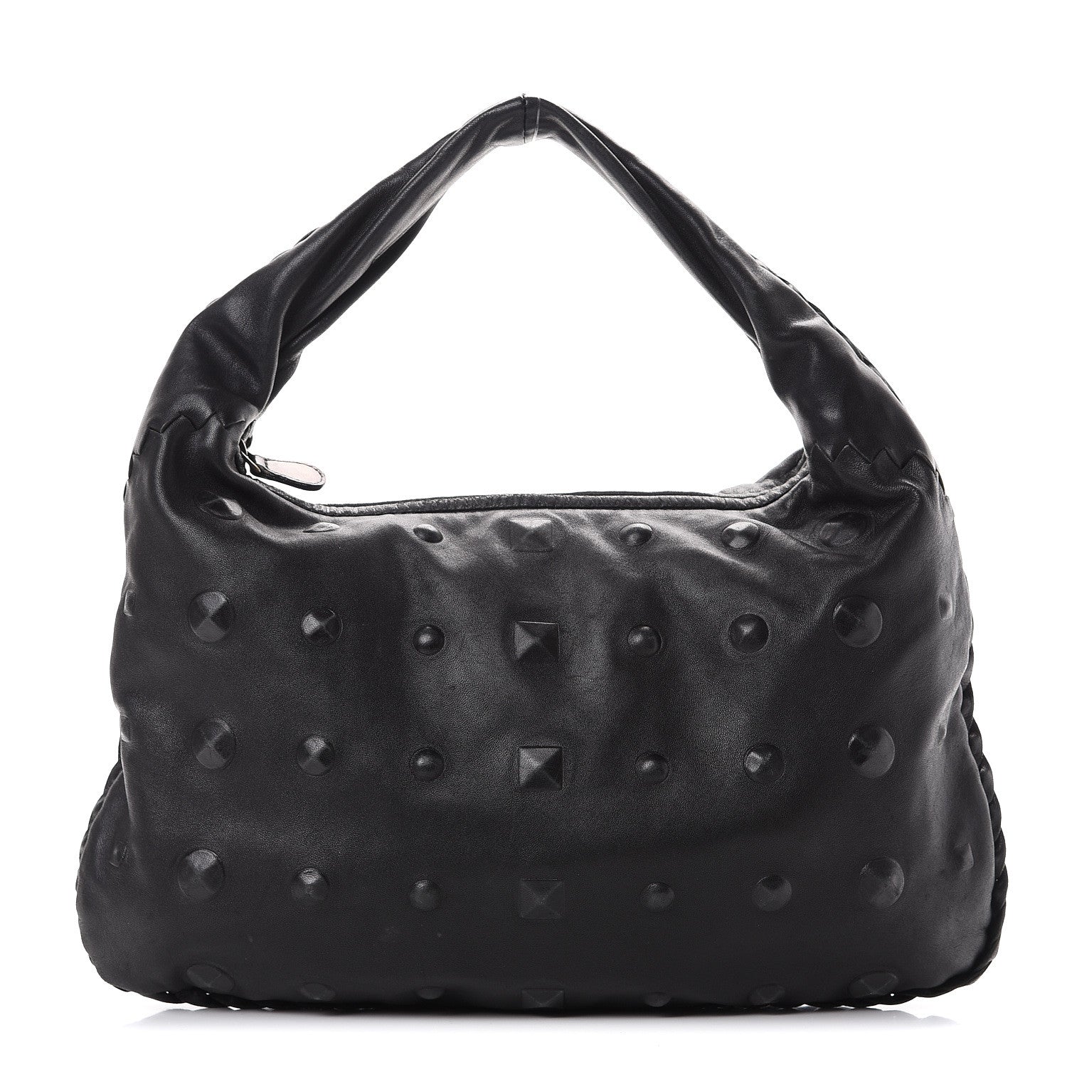Bottega Veneta Nappa Studded Medium Veneta Hobo Black 1 of 19