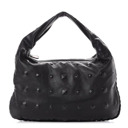 Bottega Veneta Nappa Studded Medium Veneta Hobo Black 1 of 19