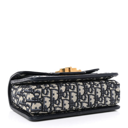 Christian Dior Oblique CD Lock Chain Flap Blue 4 of 11