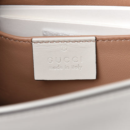 Gucci Nappa Pearl Studded Mini Queen Margaret Broadway Shoulder Bag Mystic White 6 of 11