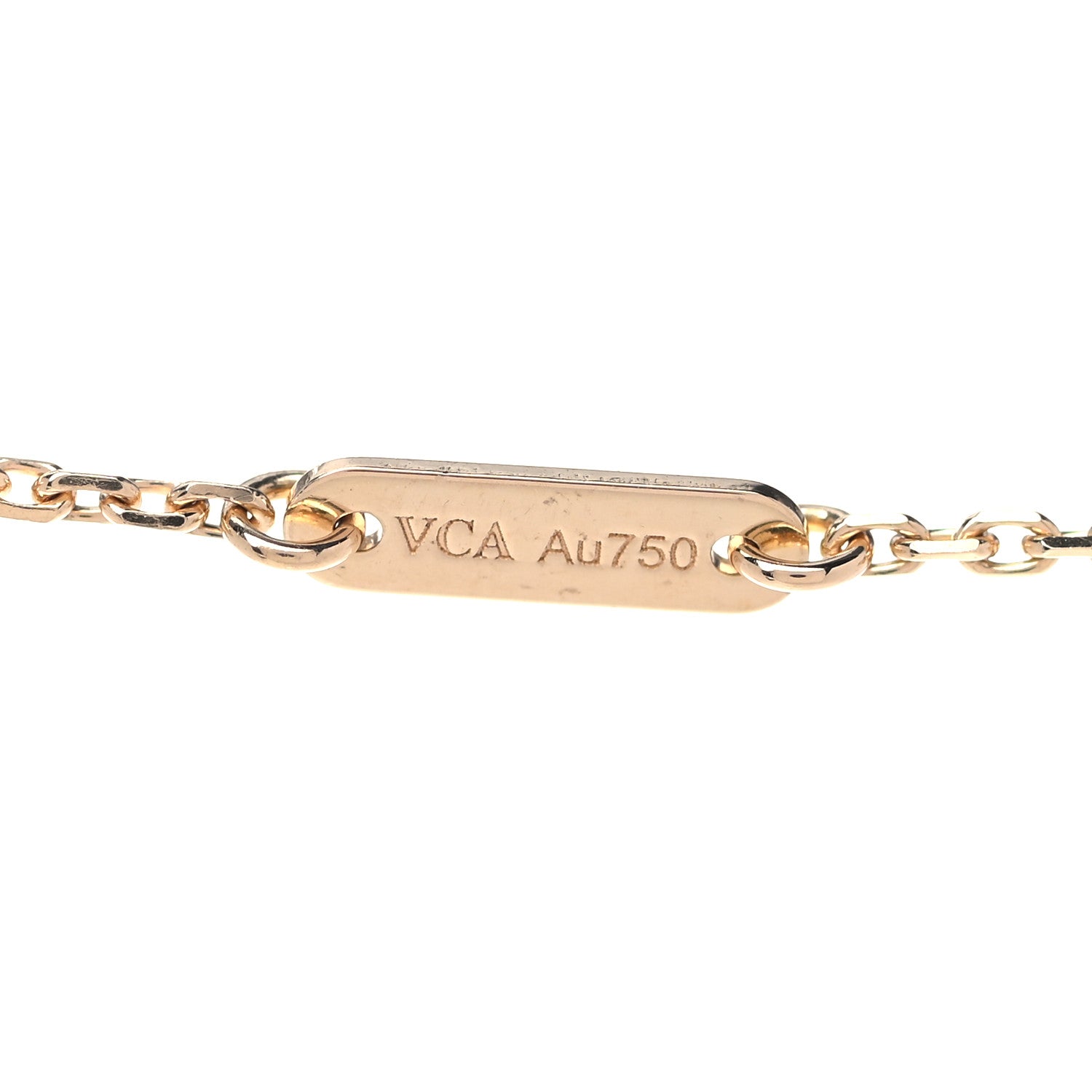 Van Cleef & Arpels 18K Yellow Gold Mother of Pearl Sweet Alhambra Butterfly Pendant Necklace 5 of 7