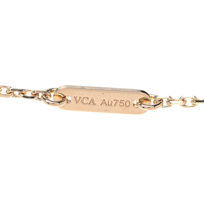 Van Cleef & Arpels 18K Yellow Gold Mother of Pearl Sweet Alhambra Butterfly Pendant Necklace 5 of 7