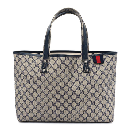 Gucci GG Plus Monogram Medium Signature Web Loop Tote Navy 1 of 10