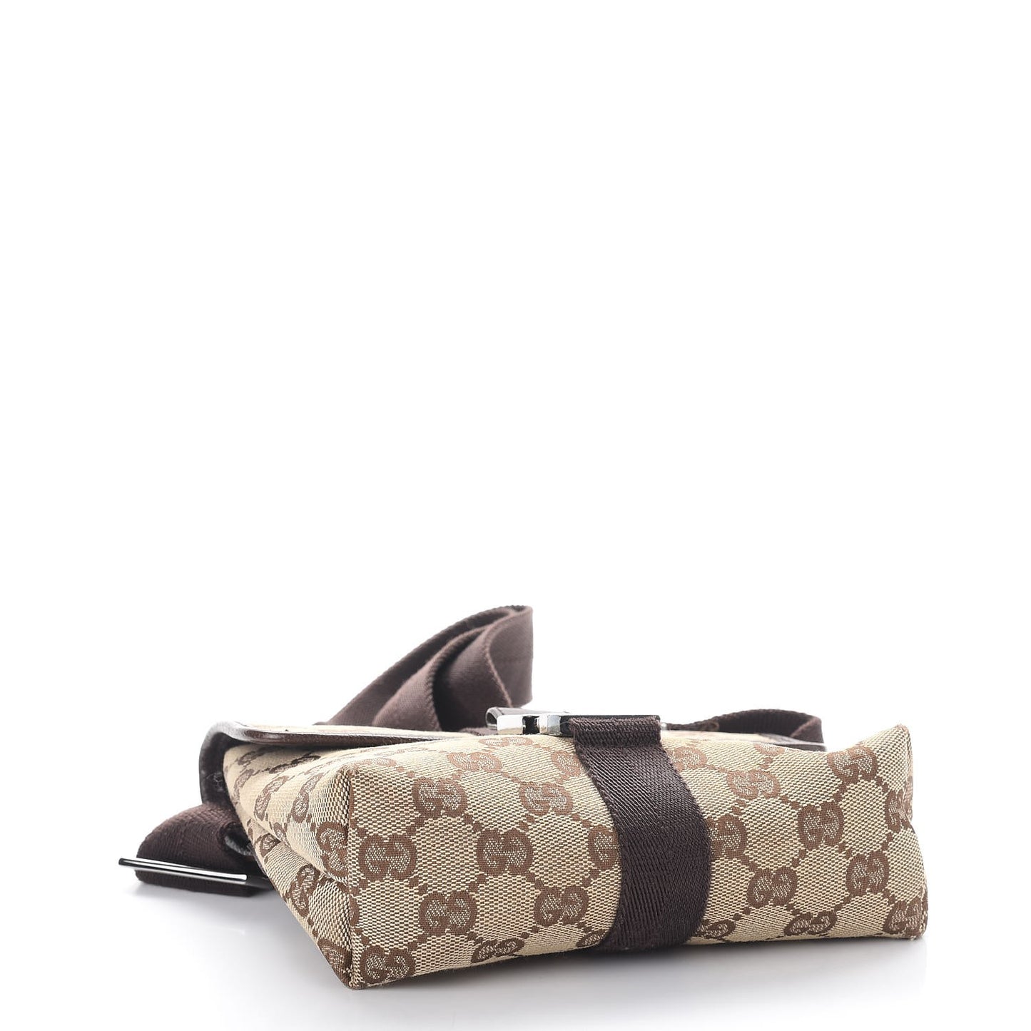 Monogram Waist Pouch Bag Dark Brown
