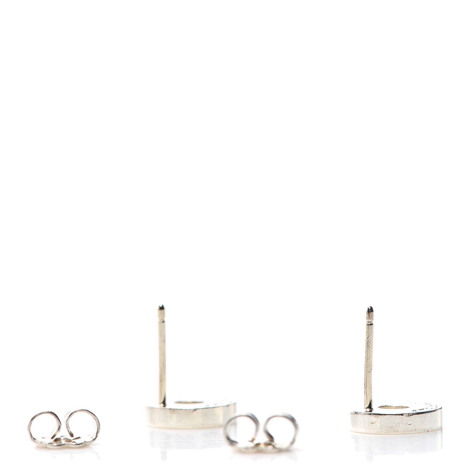 Tiffany Sterling Silver 1837 Circle Earrings 3 of 4
