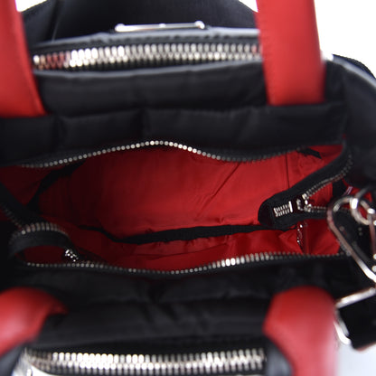 Prada Tessuto Nylon Pocket Small Cargo Tote Black Fuoco 7 of 9