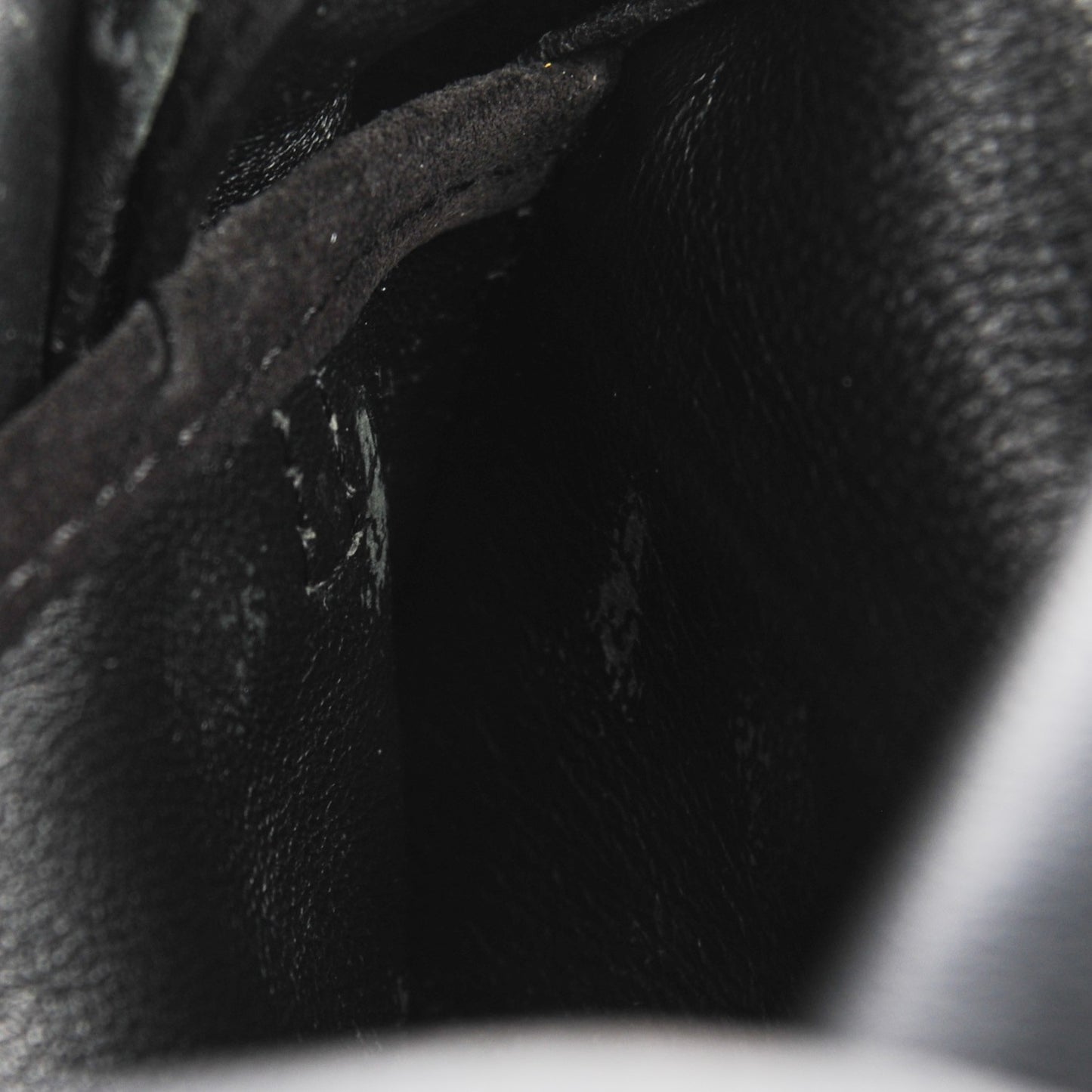 Suede Small Gourmette Shoulder Bag Black