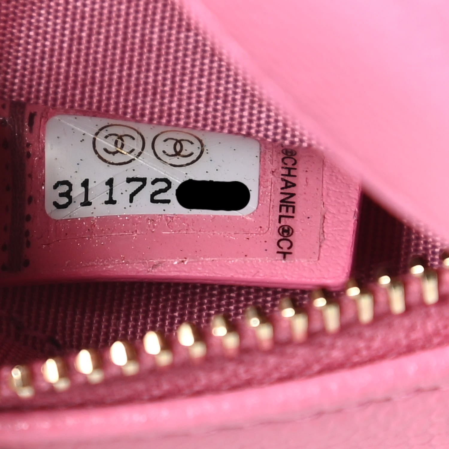 Chanel Caviar Quilted Gripoix CC Round Clutch With Chain Pink 9 of 11