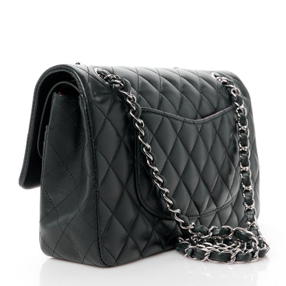 Chanel Lambskin Quilted Medium Double Flap Black 4 of 12