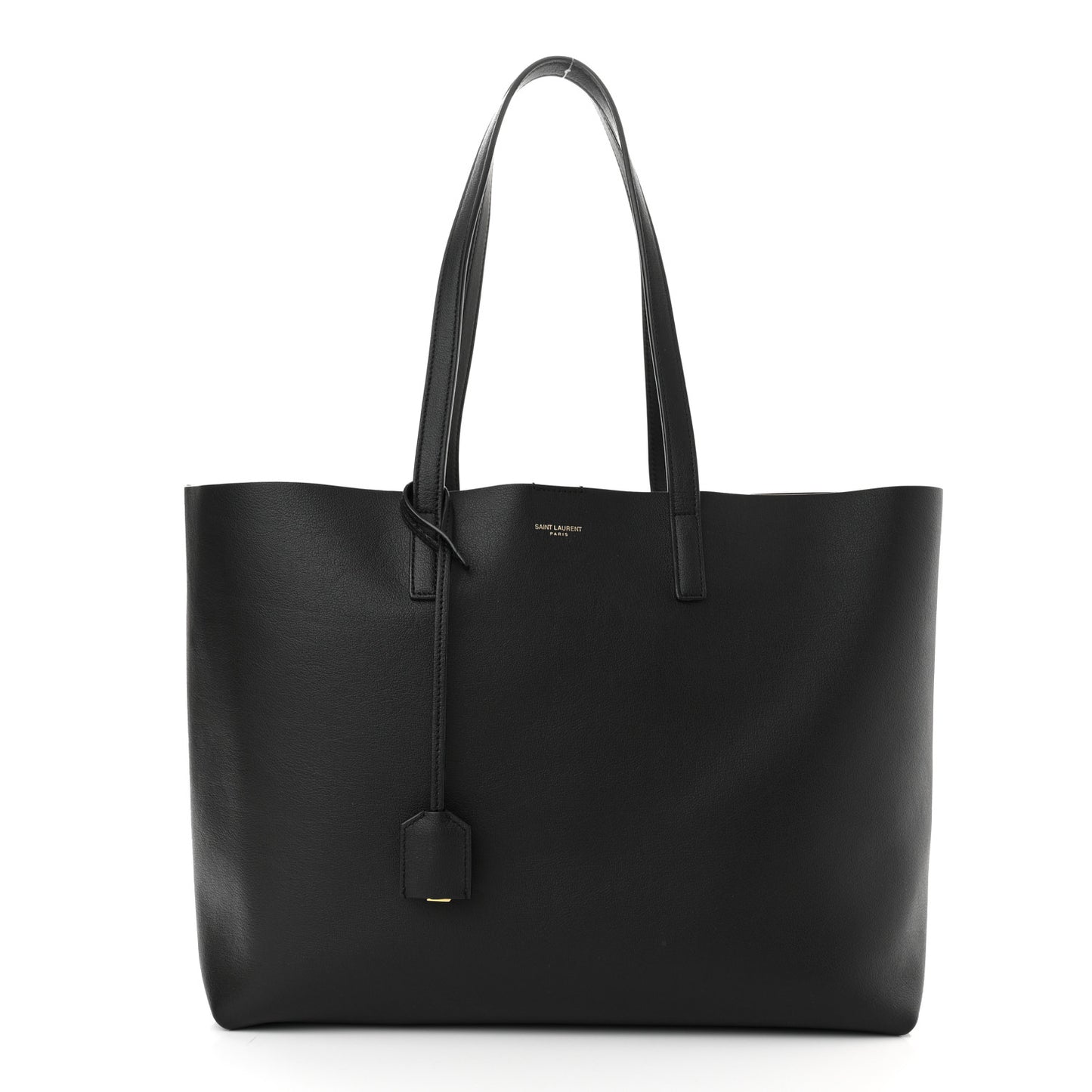 Calfskin Large Shopping Tote Black