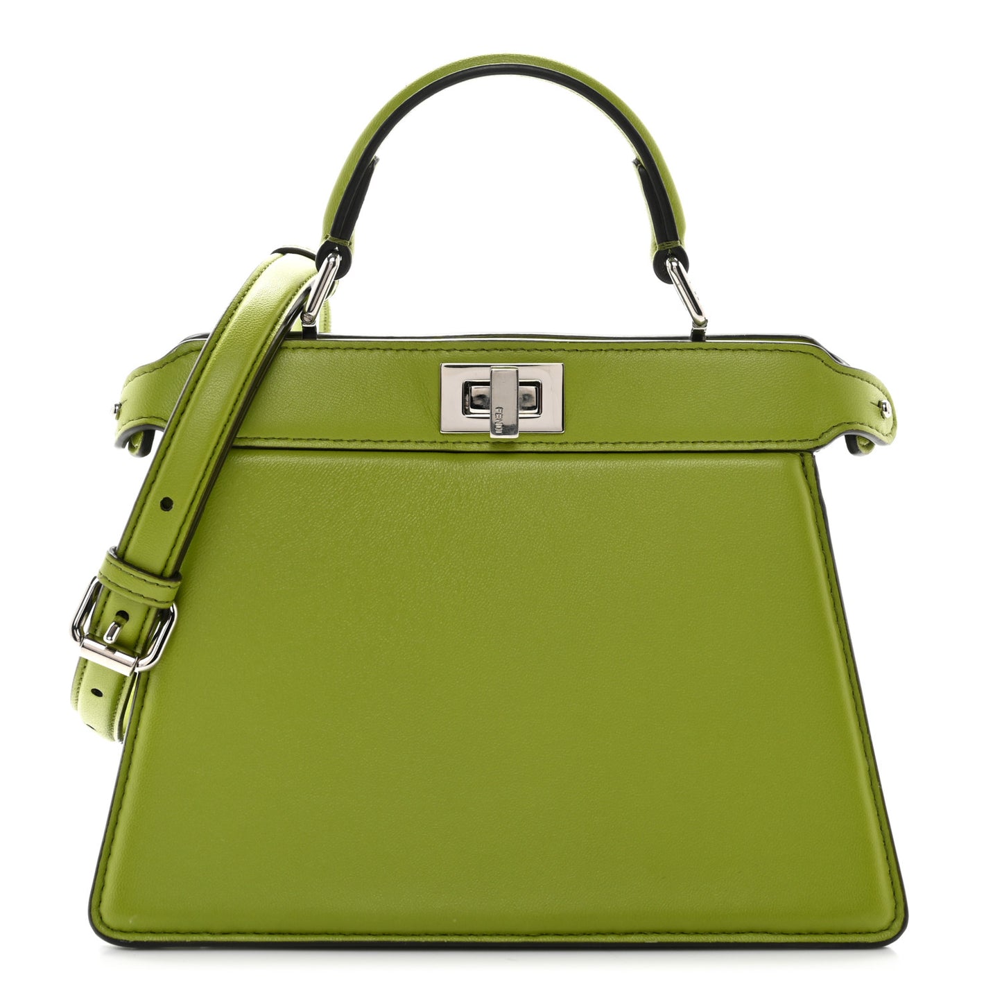 Shiny Nappa Petite Peekaboo I SEE U Satchel Wasabi