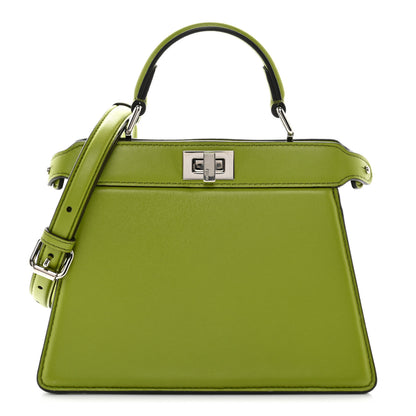 Fendi Shiny Nappa Petite Peekaboo I SEE U Satchel Wasabi 1 of 11