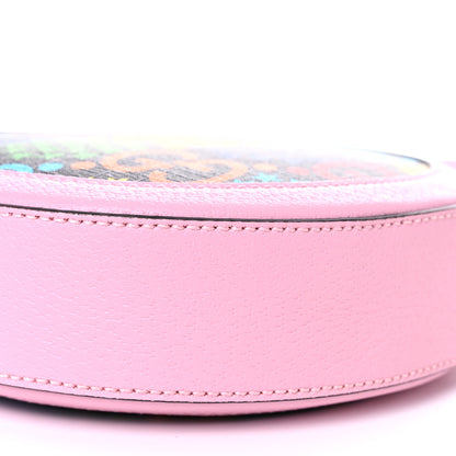 Gucci GG Supreme Monogram Psychedelic Round Shoulder Bag Black Multicolor Sugar Pink 10 of 12