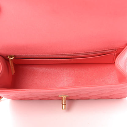 Chanel Caviar Quilted Mini Top Handle Rectangular Flap Pink 5 of 10