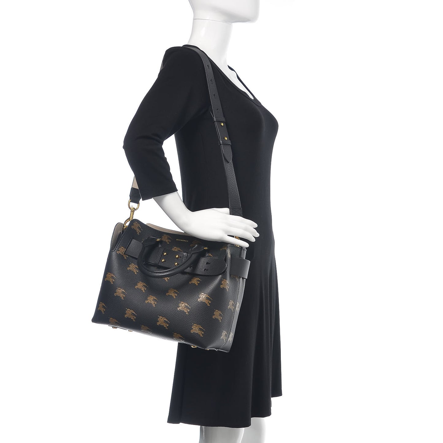 Grained Calfskin EKD Small Belt Bag Black