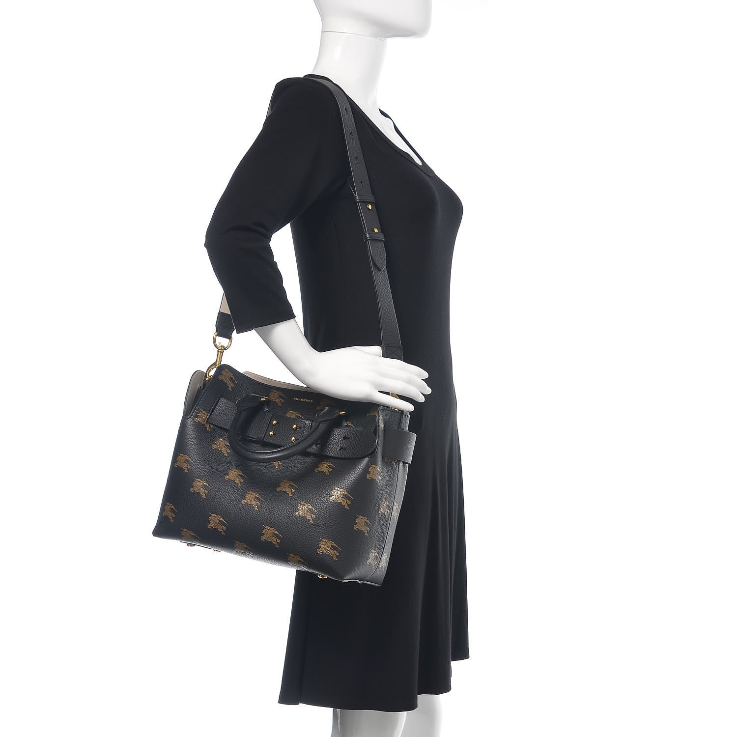 Burberry Grained Calfskin EKD Small Belt Bag Black 2 of 12
