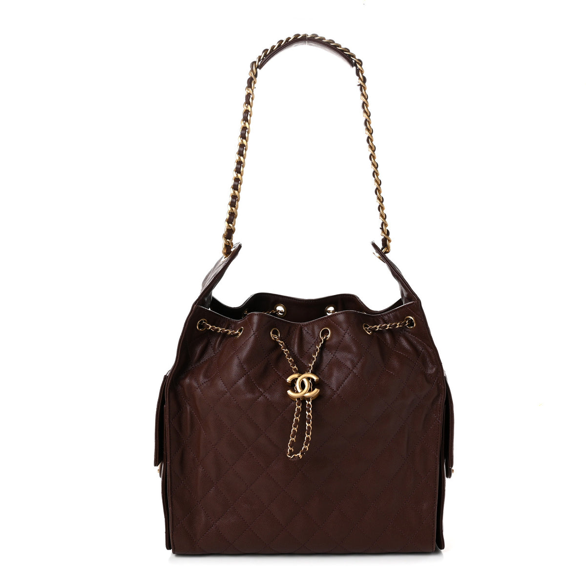 Chanel Caviar Quilted Medium Chanel 25 Handbag Dark Brown 1 of 12