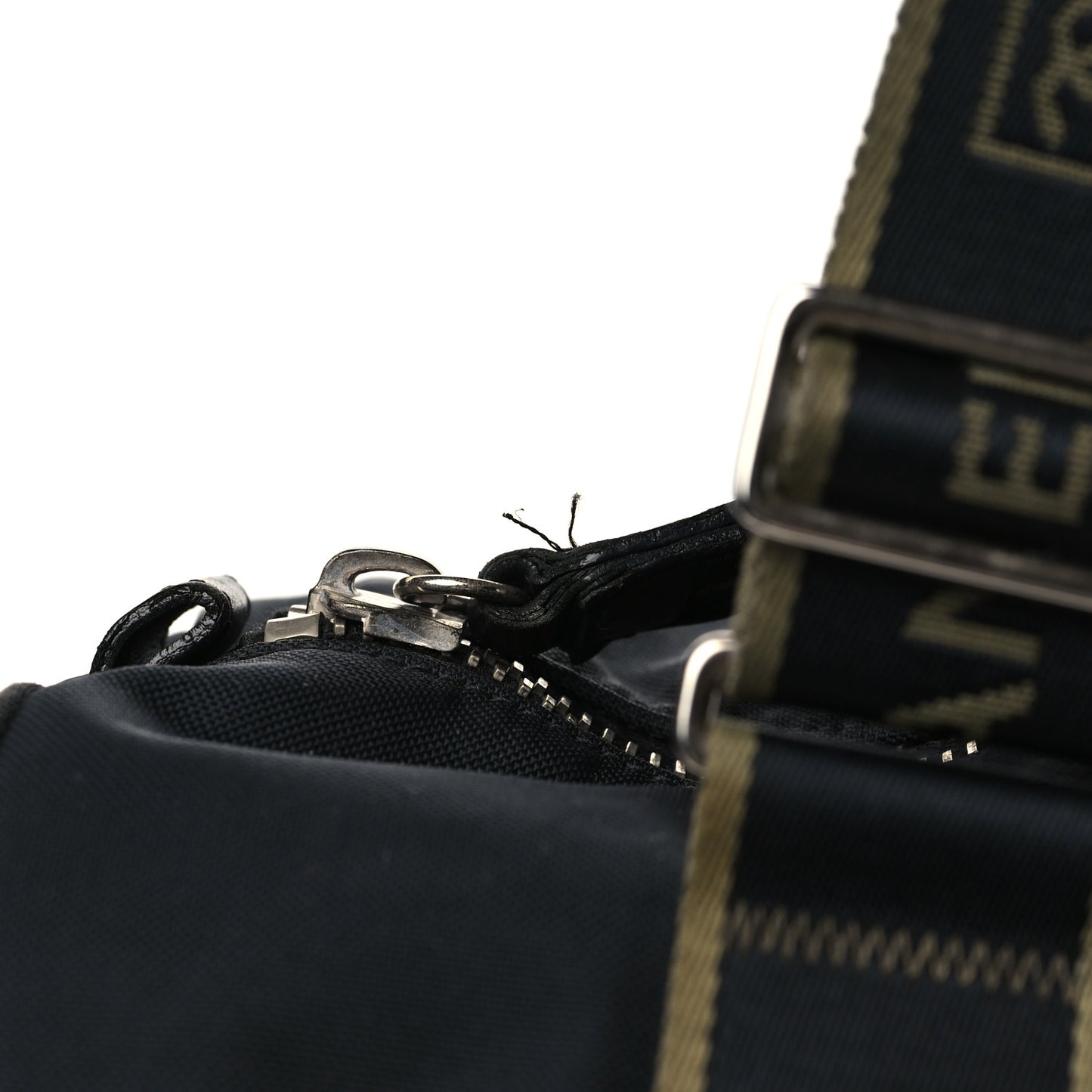 Nylon Sport Duffle Black Green