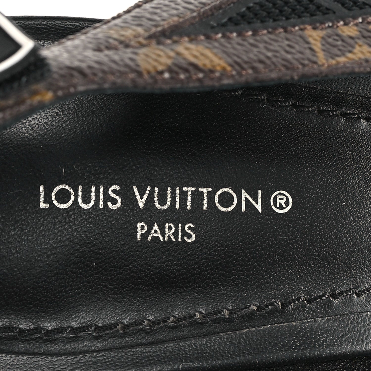 Louis Vuitton Patent Monogram Archlight Slingback Pumps 38.5 Black 8 of 9