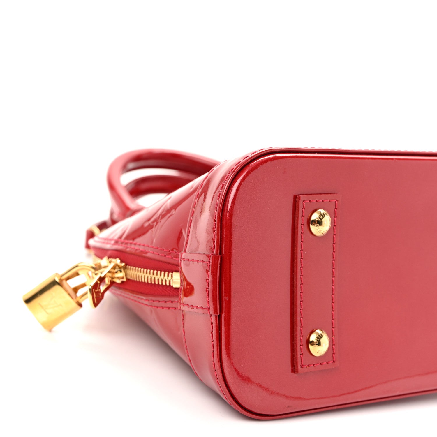 Louis Vuitton Vernis Alma BB Cherry 9 of 10