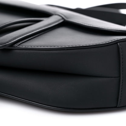 Christian Dior Ultra Matte Calfskin Saddle Bag With Strap Black 8 of 10