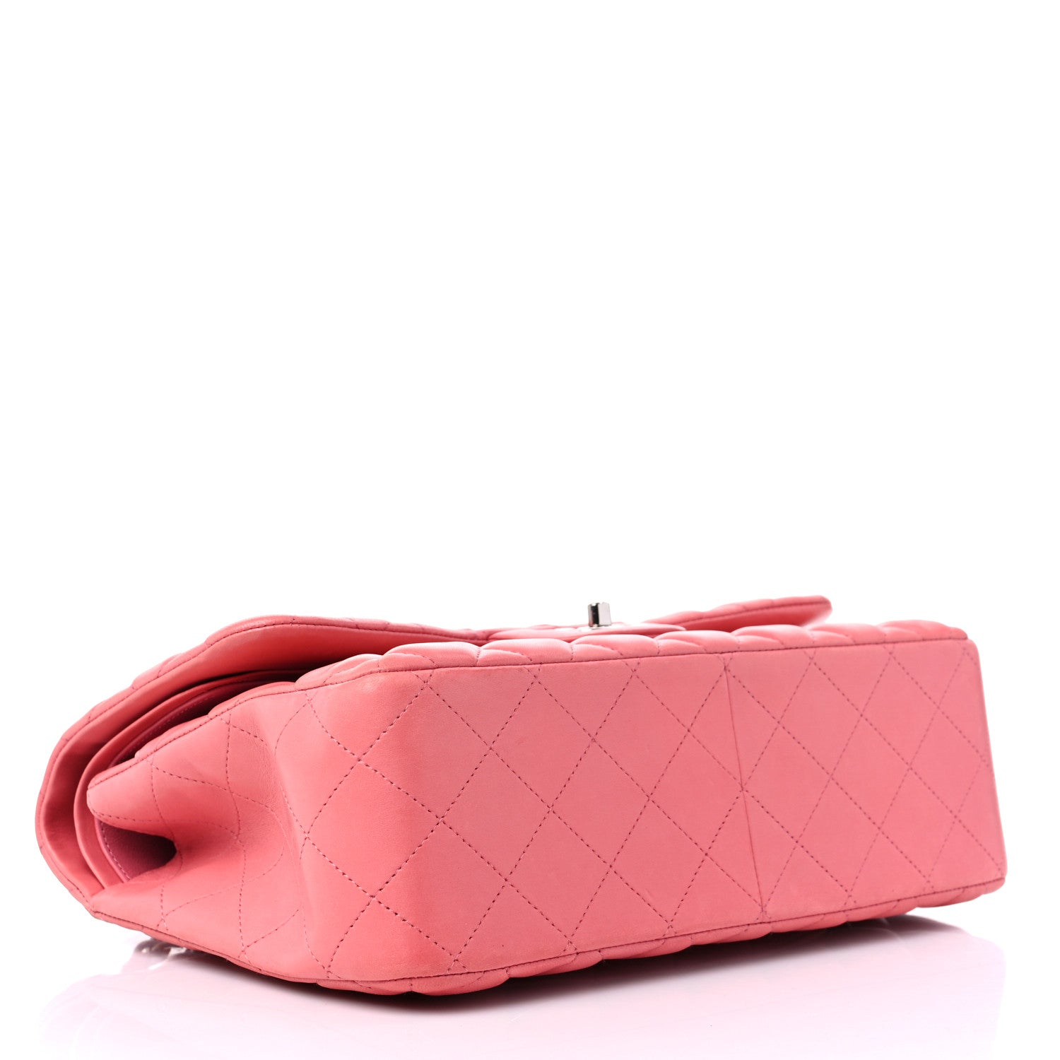 Chanel Lambskin Quilted Jumbo Double Flap Pink 4 of 16