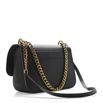 Louis Vuitton Grained Calfskin Lockme Chain Bag Black 3 of 11