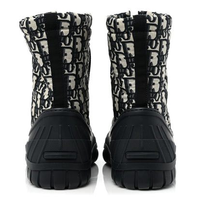 Christian Dior Oblique Nylon D-Venture Boots 36 Deep Blue 4 of 9