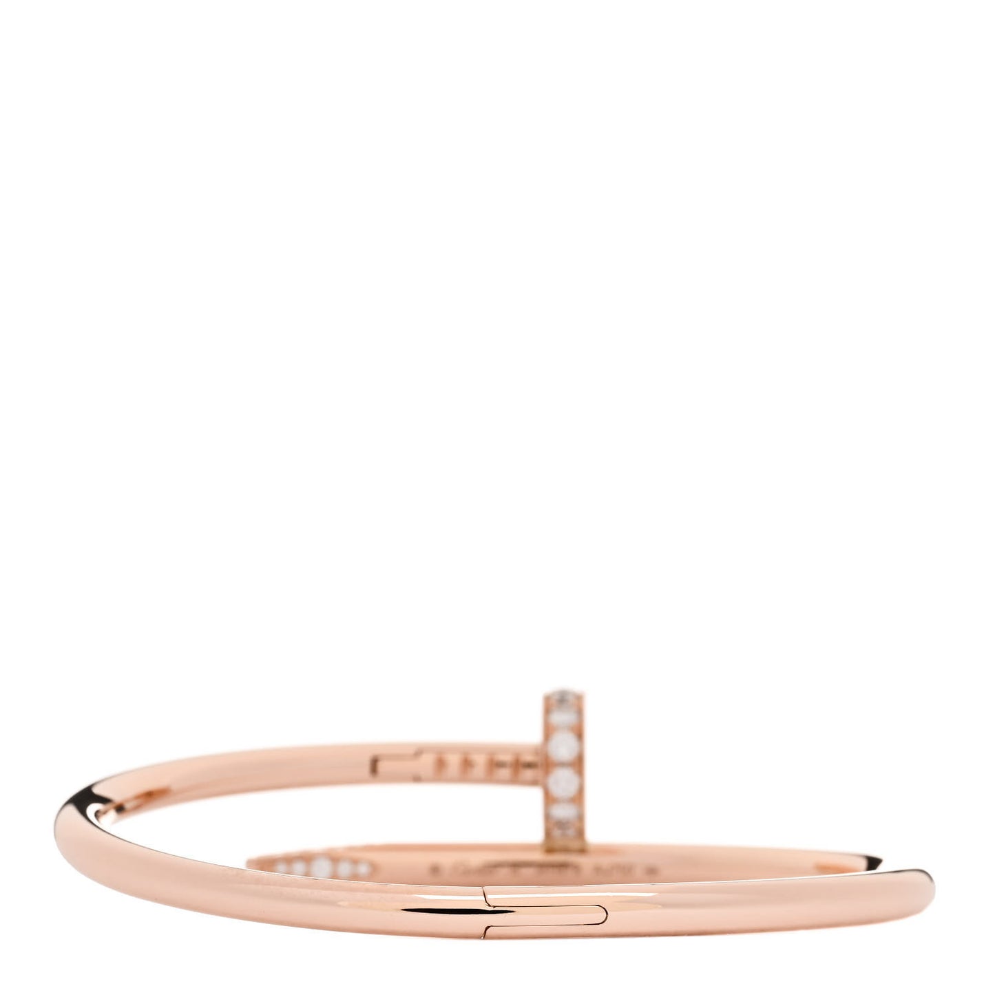 18K Pink Gold Diamond Juste Un Clou Bracelet 15