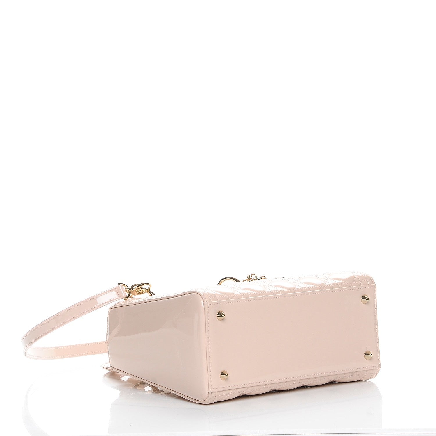 Christian Dior Patent Cannage Medium Lady Dior Light Pink 5 of 12