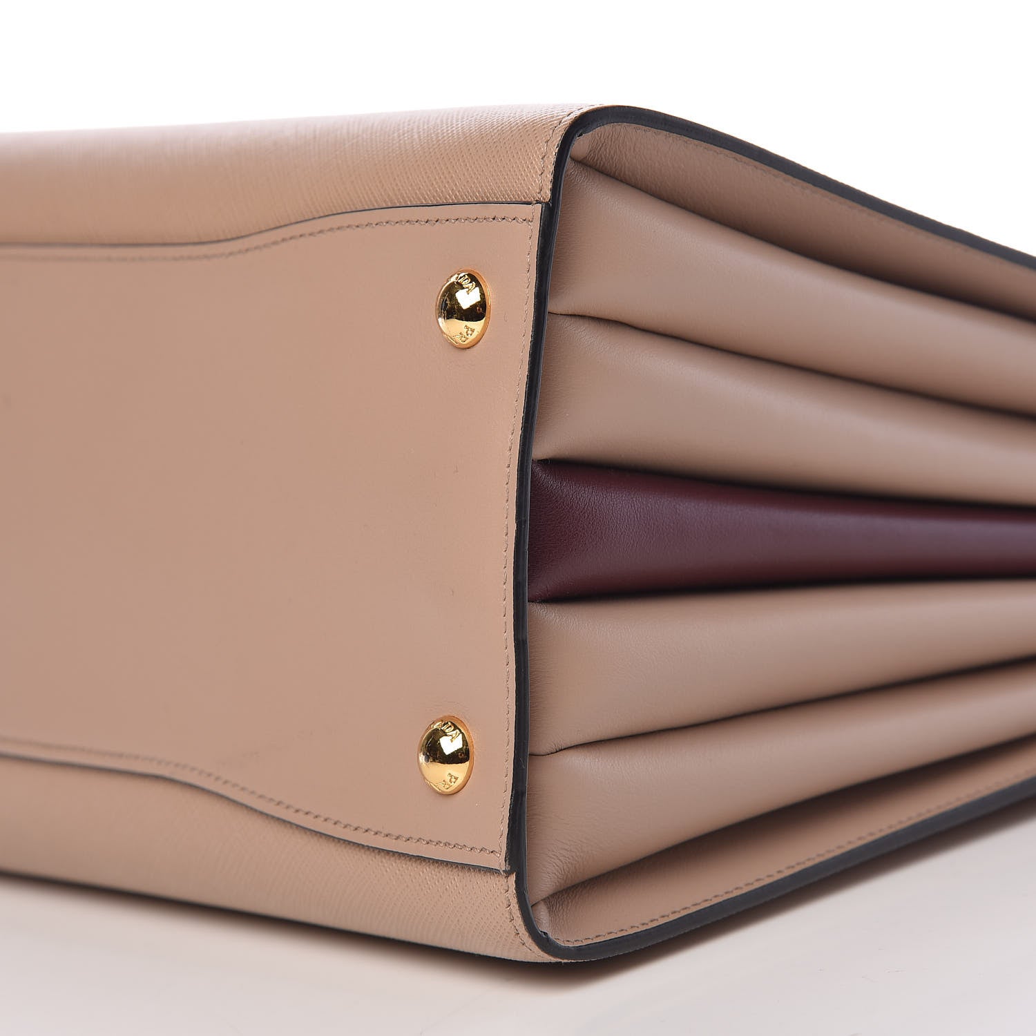 Prada Saffiano City Calfskin Medium Bibliothèque Top Handle Cammeo 10 of 13