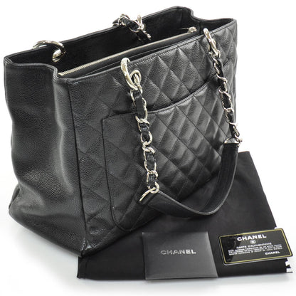 Chanel Caviar Quilted Grand Shopping Tote GST Black 4 of 11