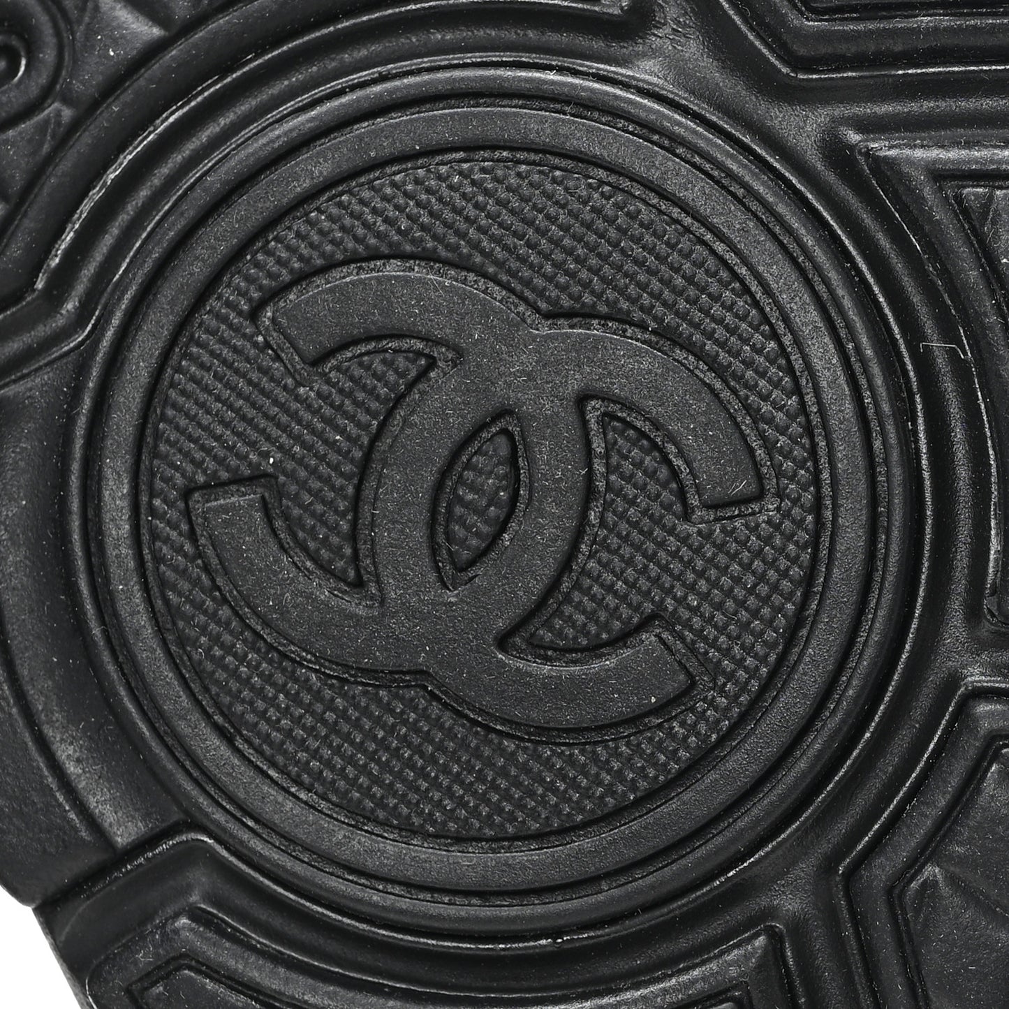 Lambskin Fabric CC Sneakers 36.5 Black