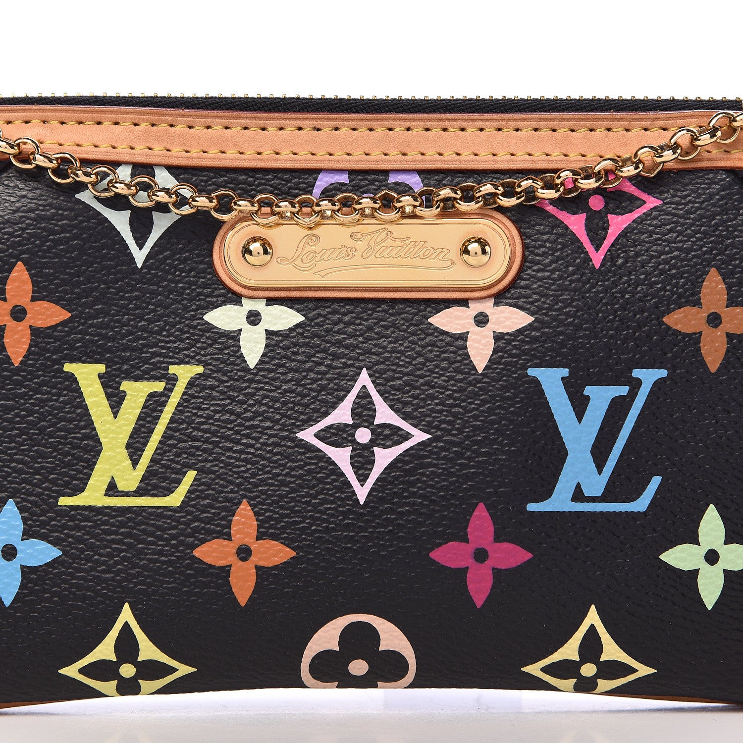 Louis Vuitton Monogram Multicolor Pochette Milla MM Black 9 of 9