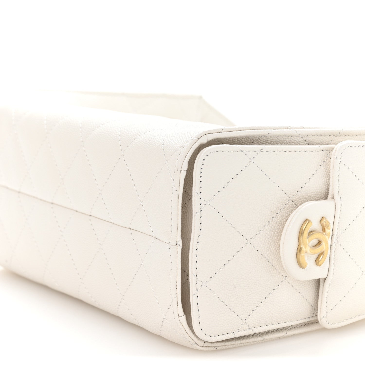 Chanel Caviar Quilted Mini Chanel 25 Handbag White 18 of 21