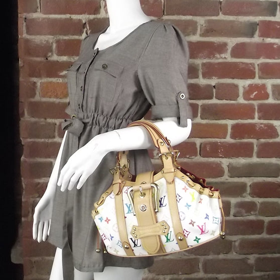 Louis Vuitton Monogram Multicolor Theda GM White 2 of 9