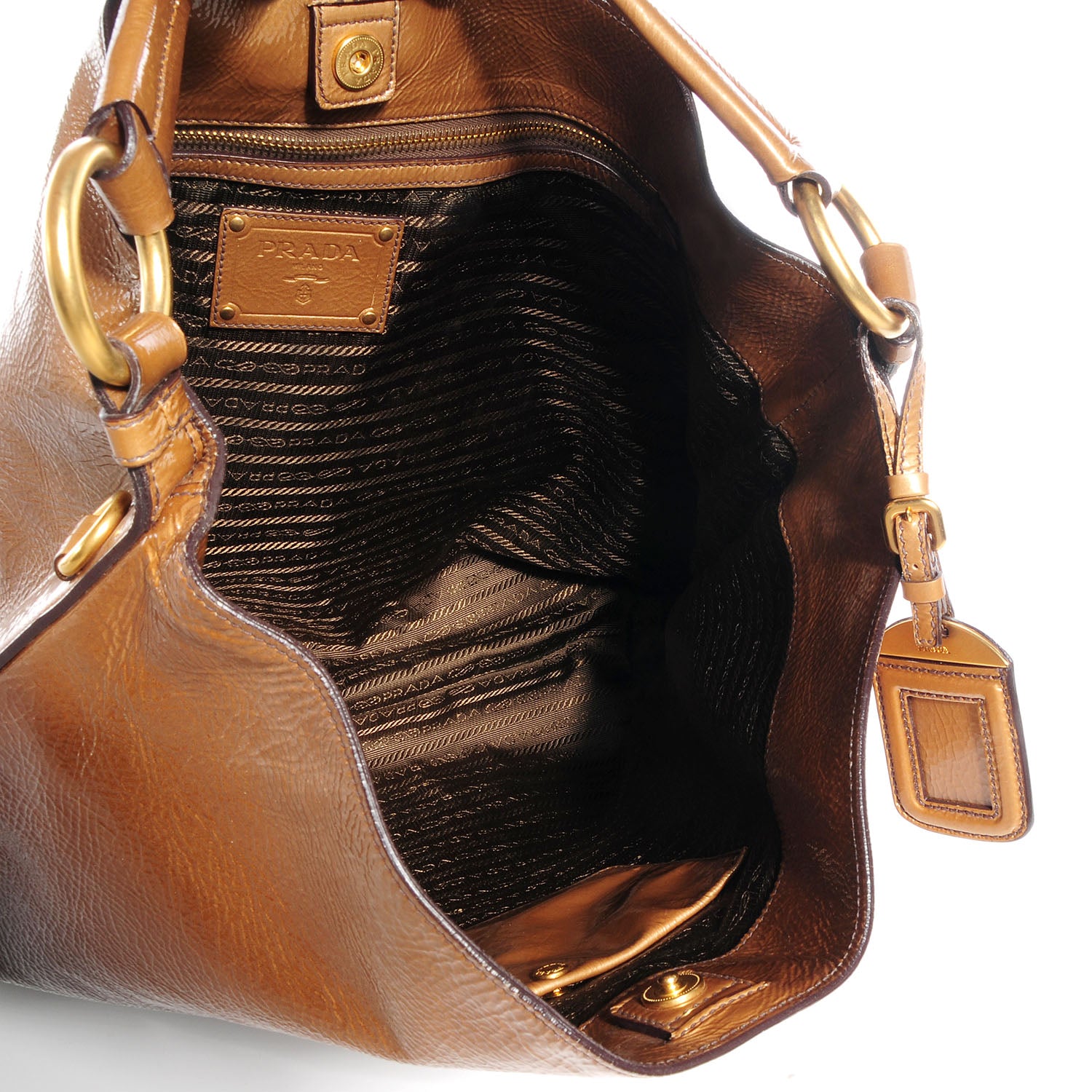 Prada Vernice Sfumata Bag Blond Mordore 5 of 12